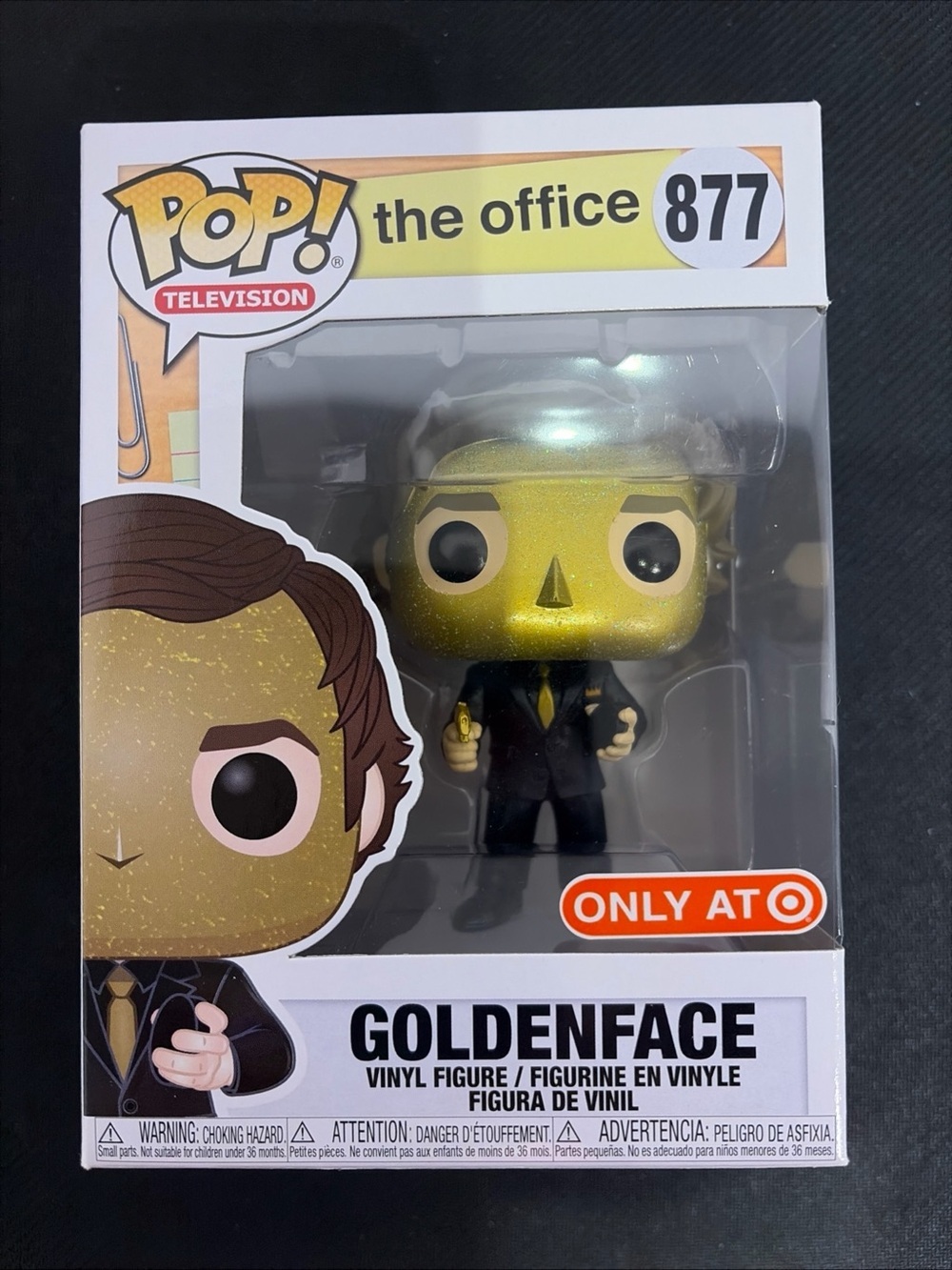 FUNKO POP! The Office #877 Jim Halpert Goldenface Target Exclusive